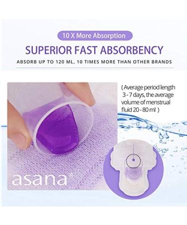 AsanaWoman Long Pads - Ultra Thin with Wings | For Parental Care - Buy Online on GoSupps.com