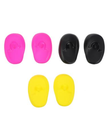 Plastic Ear Covers Hair Dyeing Ear Covers 6pcs Hair Dye Earmuffs Hair Ear Covers Salon Ear Covers for Bathing Shower Spa Hair Dye Plastic Ear Protector Hair Dyeing Ear Covers Colorful