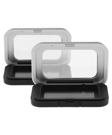 Didiseaon Palette de Maquillage Magn tique Vide 2 Pcs Format Portable Miroir Bo te de Rangement Cosm tique DIY pour Fards Paupi res Blush Voyage et Usage Quotidien