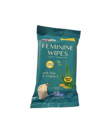 Coralite Feminine Wipes With Vitamin E and Aloe (Always)(24x$1.41)