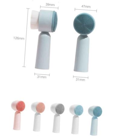MAGICLULU Face Pore Facial Brush Cleaning Cleansing Brush Brush Face Cleansing Brush Facial Exfoliator Scrubber Brush Face Washing Brush Handheld Brush Face Brush Manual 5.5X12.5cm Grey - Buy Online on GoSupps.com