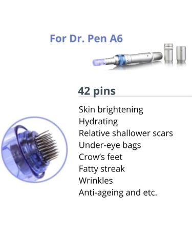 Dr. Pen Ultima A6 42-pin Replacement Cartridges (20 Pack) - 0.25mm Disposable Parts - Buy Online on GoSupps.com