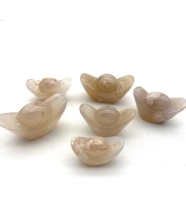 Natural Crystal 30-40mm 1pc Natural Cherry Blossom Agate Ingots Small Size Polished Crystals Stones Stone Mineral Specimen - Buy Online on GoSupps.com