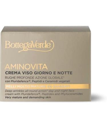  Bottega Verde Bottega Verde Aminovita - Day and Night Face Cream - Deep Wrinkles Global Action* - with Pluridefence Peptides and Plant Ceramides (50 ml) - Very Mature and Demanding Skin - Buy Online on GoSupps.com