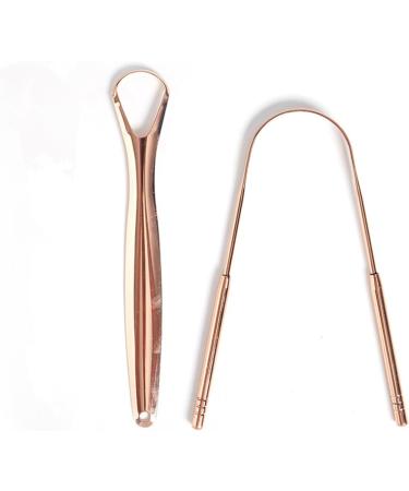 Yawdil Reusable Stainless Steel Tongue Scraper - Fresh Breath Oral Hygiene Tool (2 Pack) for International Shipping - Buy Online on GoSupps.com