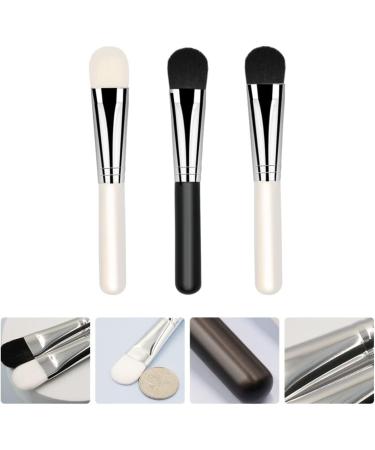 Cleaning Brush 3pcs Sleeping Handle Face Supplies Cream Acid Wooden Brushes Facial Silica Girls for Gel Applicator Beauty Household Women Mask Brush Makeup Cosmetic Salon Manual Fan (Color : Assorted 12x1.8cm Assorted - Buy Online on GoSupps.com