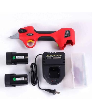 Professional Cordless Electric Pruning Shears 25Mm (1.0 Inch) Cutting Diameter 2PCS Backup Rechargeable 2Ah Lithium Battery Powered Tree Branch Pruner (Red) - Buy Online on GoSupps.com