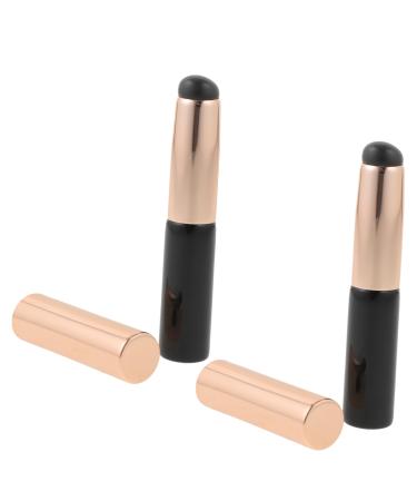 WOFASHPURET Round Head Silicone Lip Brush Lip Balm Sponge Lip Mask Miss Dust-proof Silica Gel