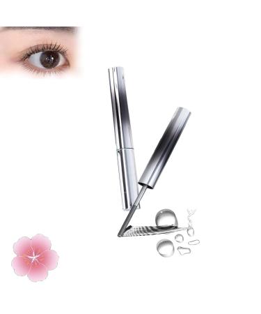 Blauza Iron Wand Mascara Iron Curling Mascara Non-smudging Mascara Metal Curling Iron Mascara Black Waterproof Long Lasting Curling Curling Mascara for Straight Lashes 3D Curling Eyelash (#01)