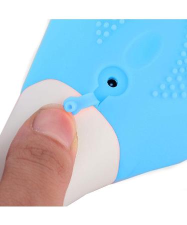 Qkiss Electric Silicone Body Brush - Long Handle Shower Wash Massager (Blue) - Best for Exfoliation & Relaxation | International Shipping - Buy Online on GoSupps.com