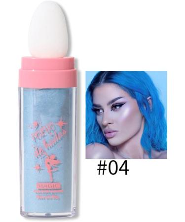 PICKX Fluorescent powder Body Flash Powder Stick Shiny Pink Fairy Pink Shiny Pink White Moonlight Powder Makeup stick Fairy Powder Highlights Fairy Powder Fairy Pink Highlights Patch Fairy Makeup (04#Blue) - Buy Online on GoSupps.com