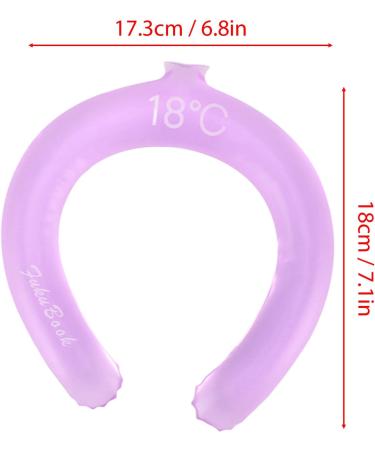 Neck Cooling Wrap Safe Reusable Cold Pack Prevent Falling Off Neck Cooling Tube for Outdoor for Summer (Pink) - Buy Online on GoSupps.com