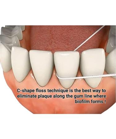 Eco-Friendly Refillable Bamboo Charcoal Dental Floss - Vegan Cruelty-Free Natural Waxed Peppermint (3x40m - Buy Online on GoSupps.com