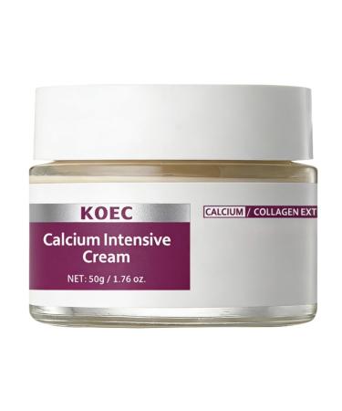 KOEC Calcium Intensive Cream Firming & Lifting Daily Moisturizer Calcium Volume Multi Balm Face Eye Cream For Wrinkles & Fine Lines 50g