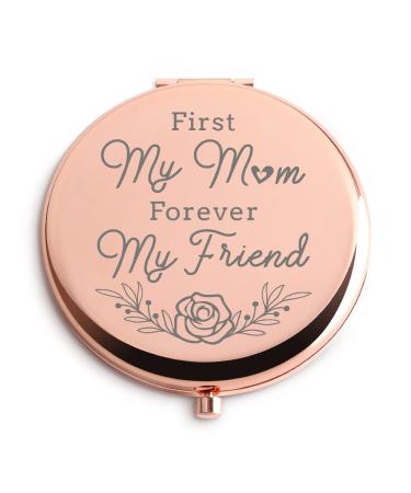 Mom Gifts Compact Travel Makeup Mirror Birthday Christmas Mothers Day Thanksgiving Day Gifts from Daughter or Son Gifts for New Mom Unique Gifts for Mother of The Groom or Bride