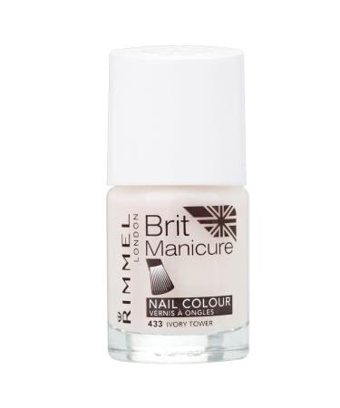 Rimmel London Brit Manicure Nail Varnish Shade - 433 Ivory Tower