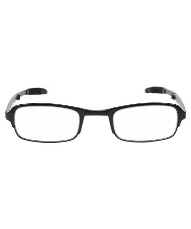Sonew reading glasses presbyopia glass portable and light foldable reading glasses for men and women 1.0/1.5/2.5/3.0/3.5/4.0 (3.5 black)))