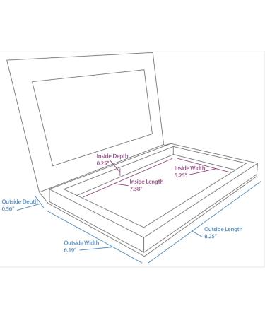 Z Palette XL Black Empty Magnetic Makeup Palette - Clear Window | [Brand Name] - Buy Online on GoSupps.com