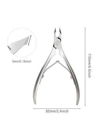 FERYES Cuticle Trimmer Nippers - Sharp Cuticle Remover for Manicure/Pedicure - Surgical Grade Stainless Steel - Buy Online on GoSupps.com