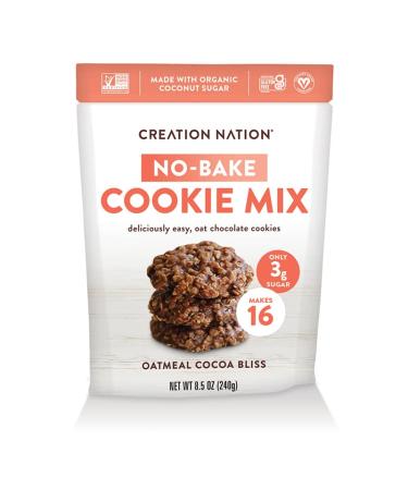 NO BAKE OAT CHOCOLATE COOKIE MIX 6pk  Makes 96 deliciously easy GLUTEN FREE COOKIES. No baking! "Oatmeal Cocoa Bliss" is Vegan, Gluten Free, Dairy Free, Rice Free, Soy Free