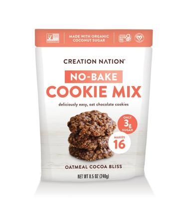 NO BAKE OAT CHOCOLATE COOKIE MIX 6pk  Makes 96 deliciously easy GLUTEN FREE COOKIES. No baking! "Oatmeal Cocoa Bliss" is Vegan, Gluten Free, Dairy Free, Rice Free, Soy Free