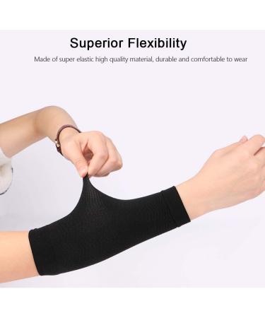 2 Pair Women's Arm Shaper Compression Sleeves for Weight Loss and Toning - Black - Buy Online on GoSupps.com