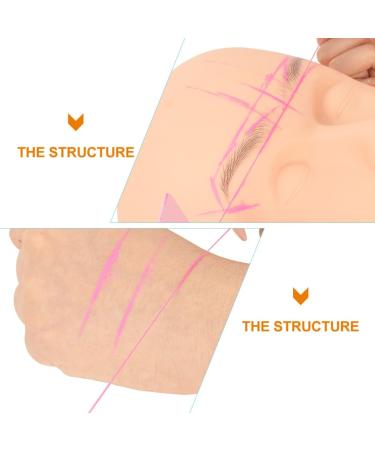 Mipcase Home Tools Makeup Kit Eyebrow Positioning Ruler Reliable Eyebrow Ruler Stickers Major 4.6x1.8x7.5cm Pink - Buy Online on GoSupps.com