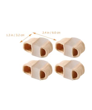 Beavorty 4Pcs Toe Separator for Overlapping Toes - Nylon Toe Spacers for Toe Valgus Correction - Men and Women Orthotics Tool - 6X3.2CM - Buy Online on GoSupps.com