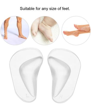 SH-RuiDu Orthosis Silicone Foot Arch Support Insoles - Transparent Cushions for Comfort & Pain Relief - Buy Online on GoSupps.com