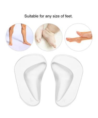 Orthopedic Silicone Foot Vaults - 2 Pairs for Flat Feet & Plantar Fasciitis | Supportive & Transparent Design - International Shipping Available - Buy Online on GoSupps.com