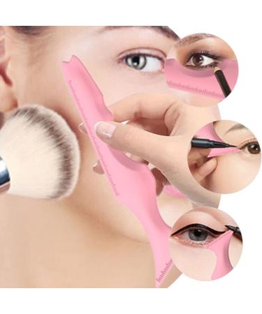 OSALADI Silicone Beauty Ruler Travel Stickers Eyeliner Stencils for Hooded Eyes Makeup Supply Protection Pink - Buy Online on GoSupps.com