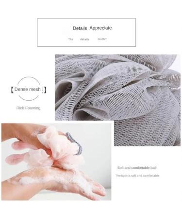 Bath Sponges for Adults Bath Sponge Mesh Pouf Bath Sponge Foam Loofah Sponge (Color : White) - Buy Online on GoSupps.com