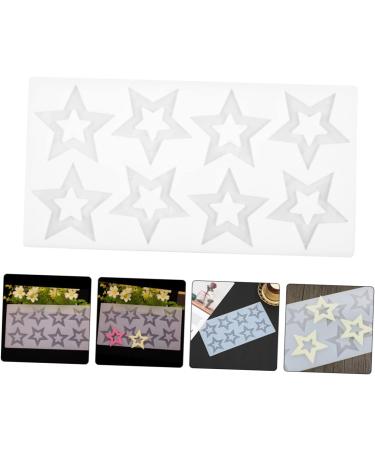 Milisten Silicone Mold Star Shaped Silicone Star Fondant Molds Resin Letter Molds Resin Mold Gum Paste Star Candy Molds Handmade Dessert Mold Cake Soap White Silica Gel Chocolate Insert - Buy Online on GoSupps.com