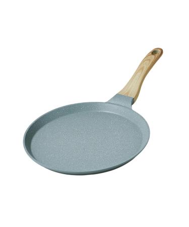 Zerodeko 1 Pc Non Stick Pan Steak Pan Metal Pans Pancake Pan Divided Frying Pan Eggs Cooker Tamagoyaki Pan Wooden Handle Frying Pan Griddle Small Skillet Dedicated Medical Stone Dessert