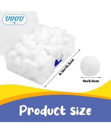 UOOU 100 Pcs White Pom Poms 1inch/2.5cm, Solid Color Craft Pom Poms Bulk  with Storage Box, Small Pom Poms Set for Crafts, Arts and Craft Pom Pom  Balls