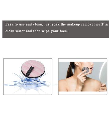 Washable Cotton Makeup Remover Pads - Reusable Cleaning Puffs for Beauty Salons & Home Use (Pink) - Buy Online on GoSupps.com