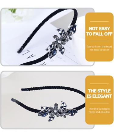 FRCOLOR Embellished Headband Crystal Rhinestones Fashion Headband Women Rhinestone Flower Headband Wedding Party Hair Hoop Band Hairband Headwear Flower Hair Accessories Color 4 - Buy Online on GoSupps.com