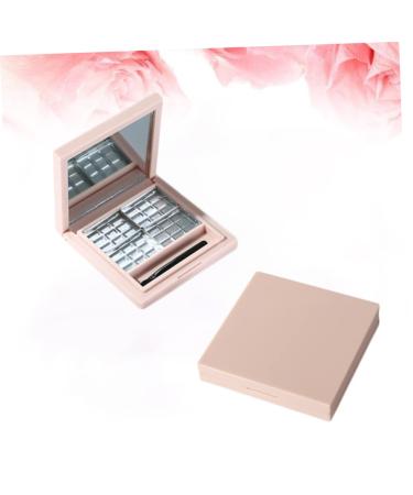Shop 2pcs Empty Eyeshadow Dish & Cosmetic Case | Pink Square Palette for Cosmetics - International Shipping Available - Buy Online on GoSupps.com