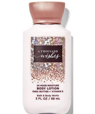 Bath and Body Works Super Smooth Body Lotion Travel Size 3 Oz. (A Thousand Wishes)