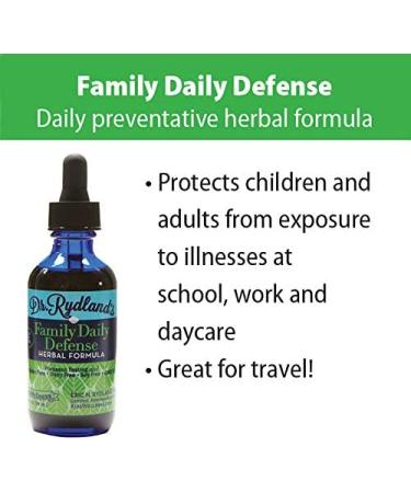 Dr. Rydland's Family Daily Defense Herbal Formula - 2oz Liquid for Kids Wellness & Travel - Buy Online on GoSupps.com