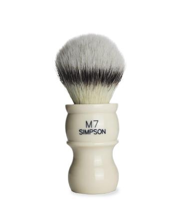 Buy Alexander Simpson M7 Synthetic Hair Brush - Faux Platinum Shaving Brush (Ivory) | International Shipping Available - Buy Online on GoSupps.com