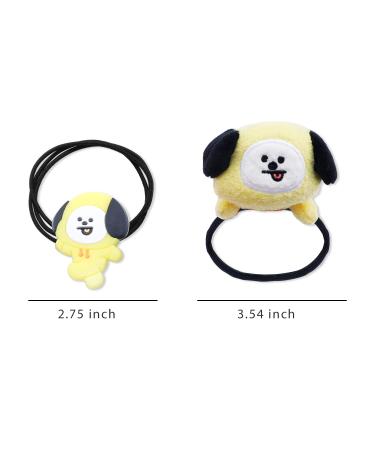 2 PCS BTS Chimmy Hair Tie Set for Women - Bangtan Boys Carton Hair Merchandise - Buy Online on GoSupps.com