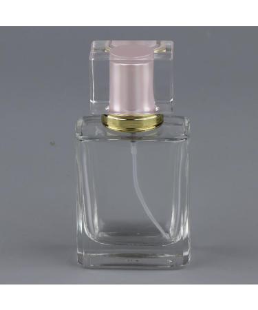 Dajidafu Stylish Pink Cap Empty Glass Perfume Fragrance Bottle Aftershave Spray Containers 50ml - Buy Online on GoSupps.com