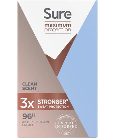 Sure Maximum Protection Clean Scent Deodorant Stick Pack for Couples - Pack of 6 x 45ml sticks (3 x Sure Maximum Protection Men 3 x Sure Maximum Protection Women) - Buy Online on GoSupps.com