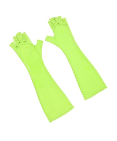 minkissy 1 Pair Nail Gloves Hand Muffs Fingerless Uv Sun Gloves Manicure Art Gloves Nail Art Gloves Nails Supplies Nails Uv Shield Glove Gloves for Nails Polyester Mj03 Anti-black
