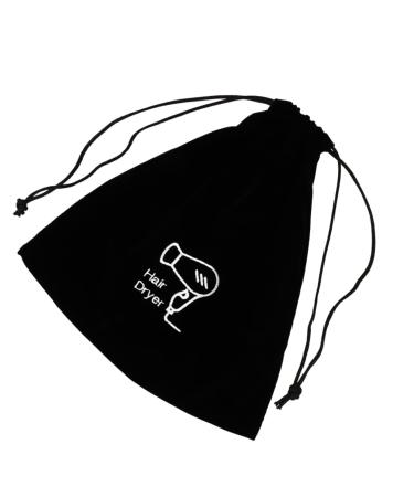 DRESSOOS Flannel Hair Dryer Bag Blow Dryer Bag for Hair Dryer Makeup Brush Bag Cosmetic Bag Travel Drawstring