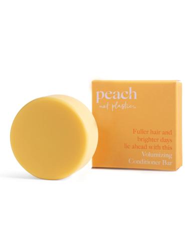 Peach not Plastic Conditioner Bar - Volumizing for Fine & Flat Hair | Leaves Hair Full and Voluminous | Plant Based  Vegan & Eco Friendly | 2.82oz
