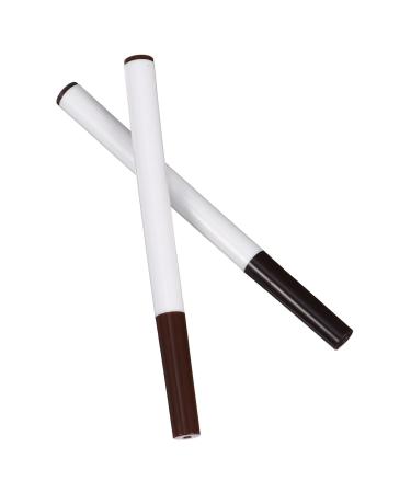 IMIKEYA Lot de 2 Crayons Sourcils Quatre Pointes Ultra Fins Longue Tenue Waterproof Teintes 3 Chestnut et 4 Brown Portable et Pratique Effet Naturel Maquillage Pr cis pour Toutes