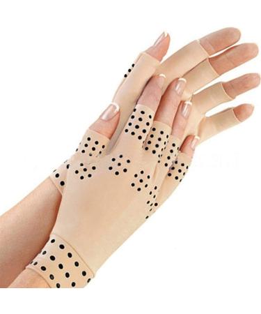 Adult Magnetic Therapy Gloves for Arthritis | Fingerless Joint Pain Relief - 1 Pair - Buy Online on GoSupps.com