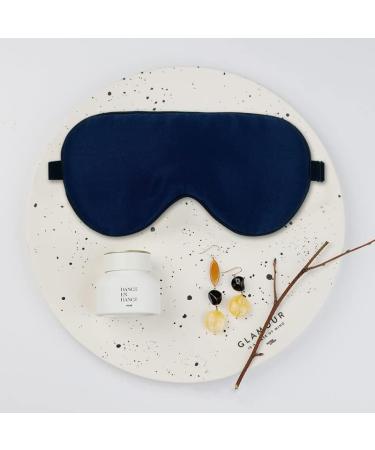 Townssilk 2 Pcs 100% Silk Sleep Mask Set | Adjustable Strap, Comfortable & Super Soft Eye Mask in Black & Navy Blue - Buy Online on GoSupps.com